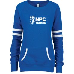 Alternative view of NPC Tennis Ladies Varsity Fleece Crew Neck Pullover