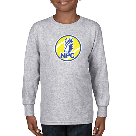 NPC Tennis Youth Heavy Cotton™ Youth Long Sleeve T-Shirt - Image 3