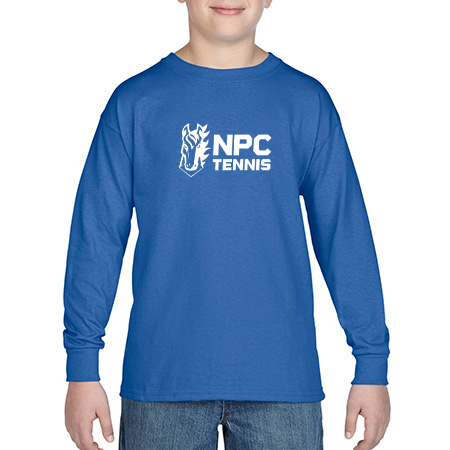 NPC Tennis Youth Heavy Cotton™ Youth Long Sleeve T-Shirt - Image 2