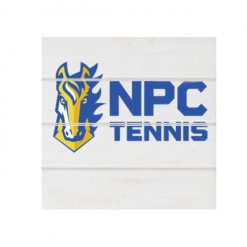 Alternative view of NPC Tennis White Wood Pallet Coaster  Set of 1  no holder