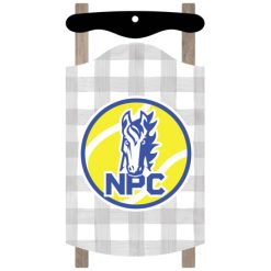 Alternative view of NPC Tennis Sled Ornament