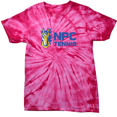NPC Tennis Youth Youth Spider Tie Dye T-Shirt - Image 4