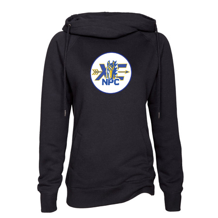 NPC XC Ladies Classic Fleece Funnel Neck Pullover Hood - Image 5