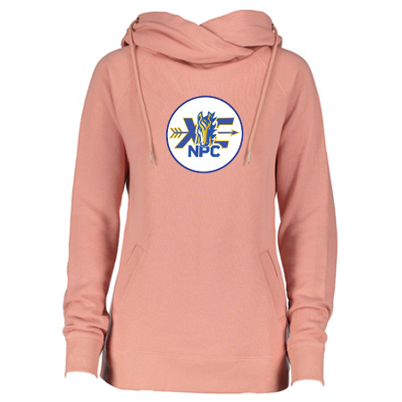 NPC XC Ladies Classic Fleece Funnel Neck Pullover Hood - Image 9