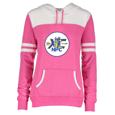 NPC XC Ladies Varsity Fleece Pullover Hood - Image 3