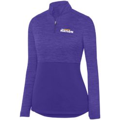 Alternative view of Caledonia Ladies Shadow Tonal Heather ¼ Zip Pullover