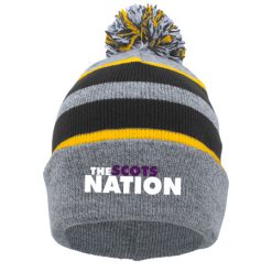 Alternative view of Caledonia KNIT FOLD OVER POM-POM BEANIE