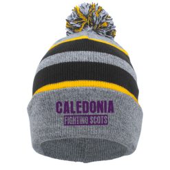Caledonia KNIT FOLD OVER POM-POM BEANIE