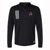 Caledonia Adult Adidas 3-Stripes Double Knit Quarter-Zip Pullover