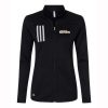 Caledonia Ladies Adidas 3-Stripes Double Knit Full Zip Pullover