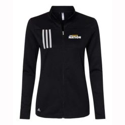 Caledonia Ladies Adidas 3-Stripes Double Knit Full Zip Pullover