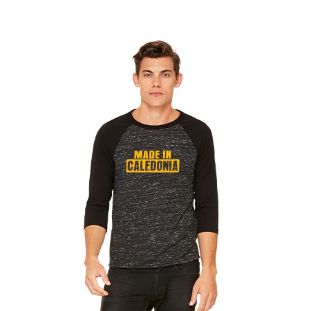 Caledonia Unisex 3/4 Sleeve Baseball Tee - Image 25