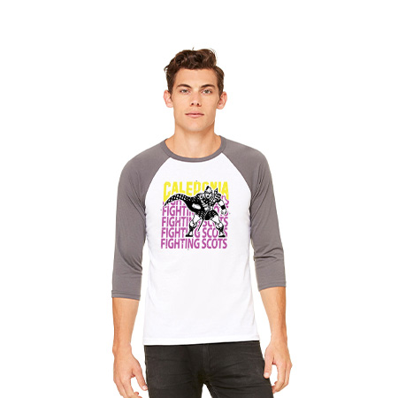 Caledonia Unisex 3/4 Sleeve Baseball Tee - Image 44