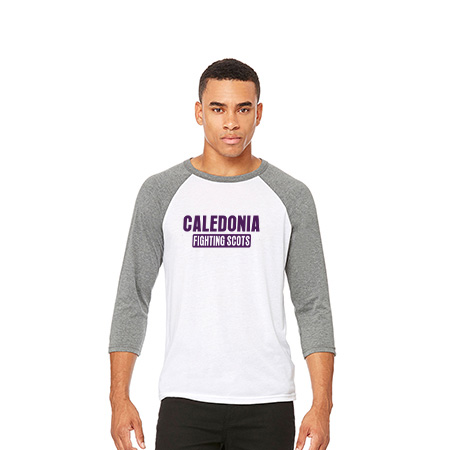 Caledonia Unisex 3/4 Sleeve Baseball Tee - Image 38