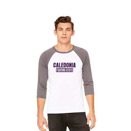 Caledonia Unisex 3/4 Sleeve Baseball Tee - Image 61