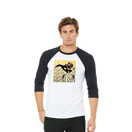 Caledonia Unisex 3/4 Sleeve Baseball Tee - Image 31