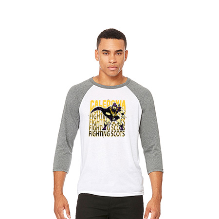 Caledonia Unisex 3/4 Sleeve Baseball Tee - Image 5