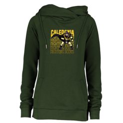 Alternative view of Caledonia Ladies Classic Fleece Funnel Neck Pullover Hood