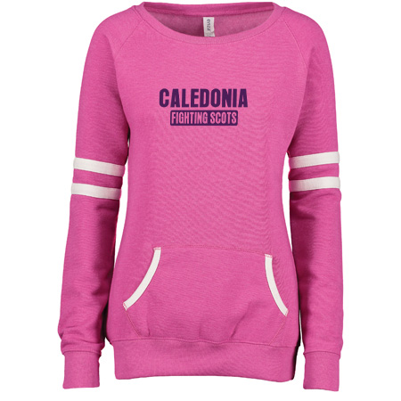 Caledonia Ladies Varsity Fleece Crew Neck Pullover - Image 7