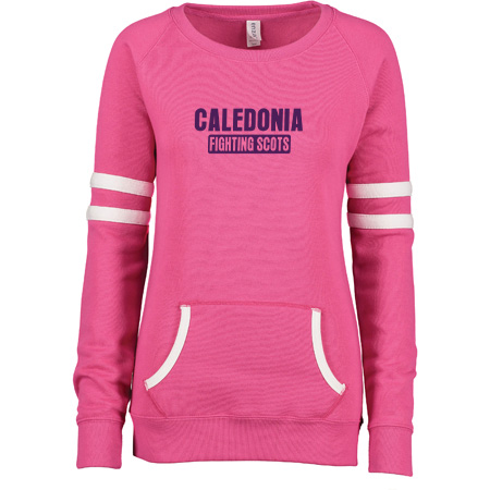 Caledonia Ladies Varsity Fleece Crew Neck Pullover - Image 14