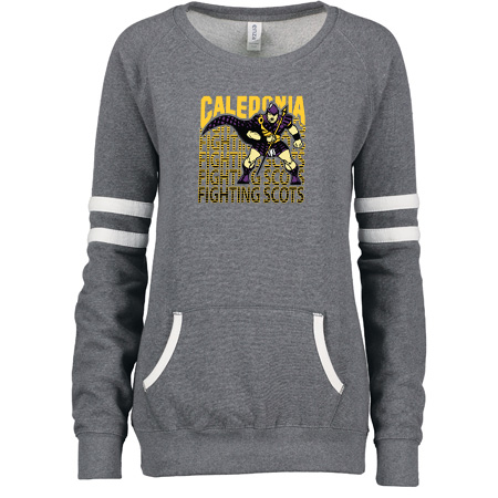 Caledonia Ladies Varsity Fleece Crew Neck Pullover - Image 17
