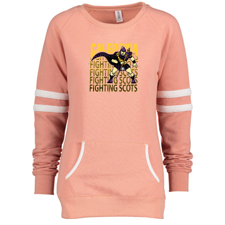 Caledonia Ladies Varsity Fleece Crew Neck Pullover - Image 8