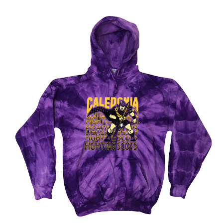 Caledonia Adult Tie Dye Fleece Pullover - Image 2