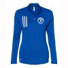 Concordia Turners Ladies Adidas 3-Stripes Double Knit Full Zip Pullover