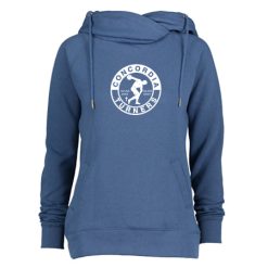Concordia Turners Ladies Classic Fleece Funnel Neck Pullover Hood