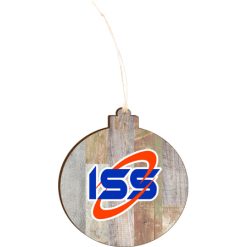 ISS Light 4.18 X 3.86 Faux Wood Ornament