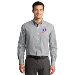 Alternative view of ISS Adult Plaid Easy Care LS Shirt