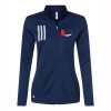 Utility Ladies Adidas 3-Stripes Double Knit Full Zip Pullover