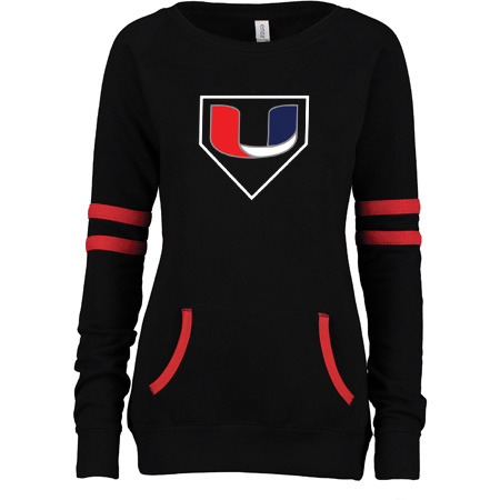 Utility Ladies Varsity Fleece Crew Neck Pullover - Image 10