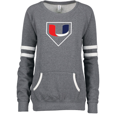 Utility Ladies Varsity Fleece Crew Neck Pullover - Image 36