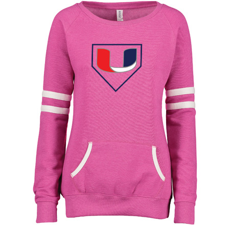 Utility Ladies Varsity Fleece Crew Neck Pullover - Image 30