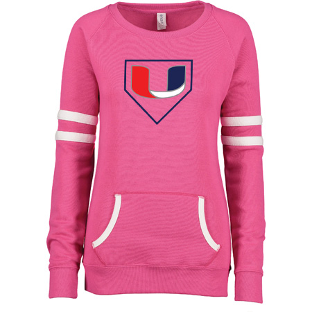 Utility Ladies Varsity Fleece Crew Neck Pullover - Image 40