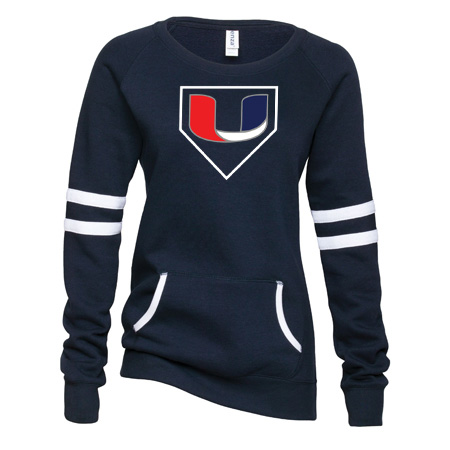 Utility Ladies Varsity Fleece Crew Neck Pullover - Image 7