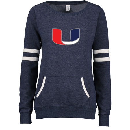 Utility Ladies Varsity Fleece Crew Neck Pullover - Image 6