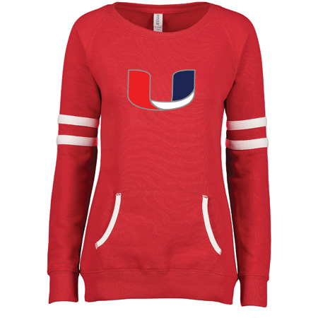 Utility Ladies Varsity Fleece Crew Neck Pullover - Image 33