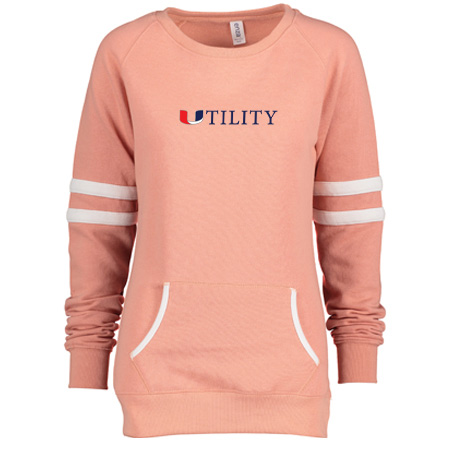 Utility Ladies Varsity Fleece Crew Neck Pullover - Image 32