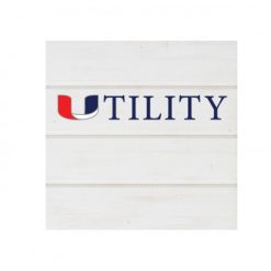 Utility White Wood Pallet Coaster  Set of 1  no holder