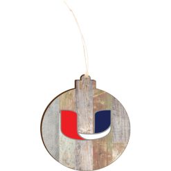 Alternative view of Utility Light 4.18 X 3.86 Faux Wood Ornament