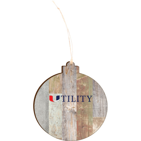 Utility Light 4.18 X 3.86 Faux Wood Ornament - Image 3