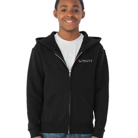 Utility Youth Youth Full Zip Hoodie - Image 10
