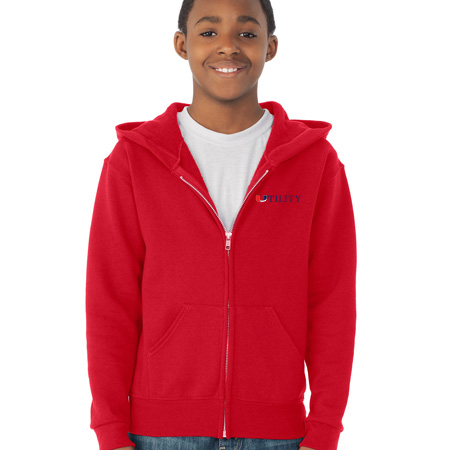 Utility Youth Youth Full Zip Hoodie - Image 3