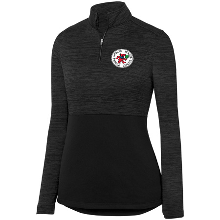 GPPL Ladies Shadow Tonal Heather ¼ Zip Pullover - Image 3