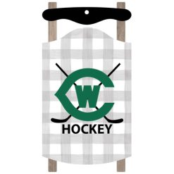 Alternative view of GRCCH Sled Ornament