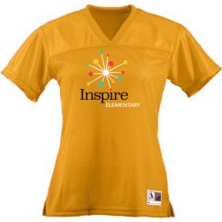 Alternative view of Inspire Elementary Ladies Junior Fit Replica Football Tee