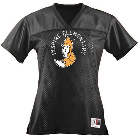Inspire Elementary Ladies Junior Fit Replica Football Tee - Image 6