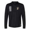 Inspire Elementary Adult Adidas 3-Stripes Double Knit Quarter-Zip Pullover
